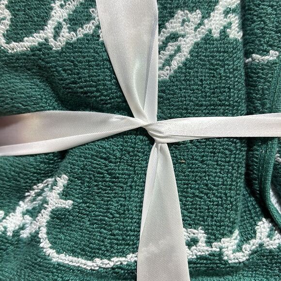 Martex 2-Pack Holiday Script Green Hand Towels - Picture 3 of 3